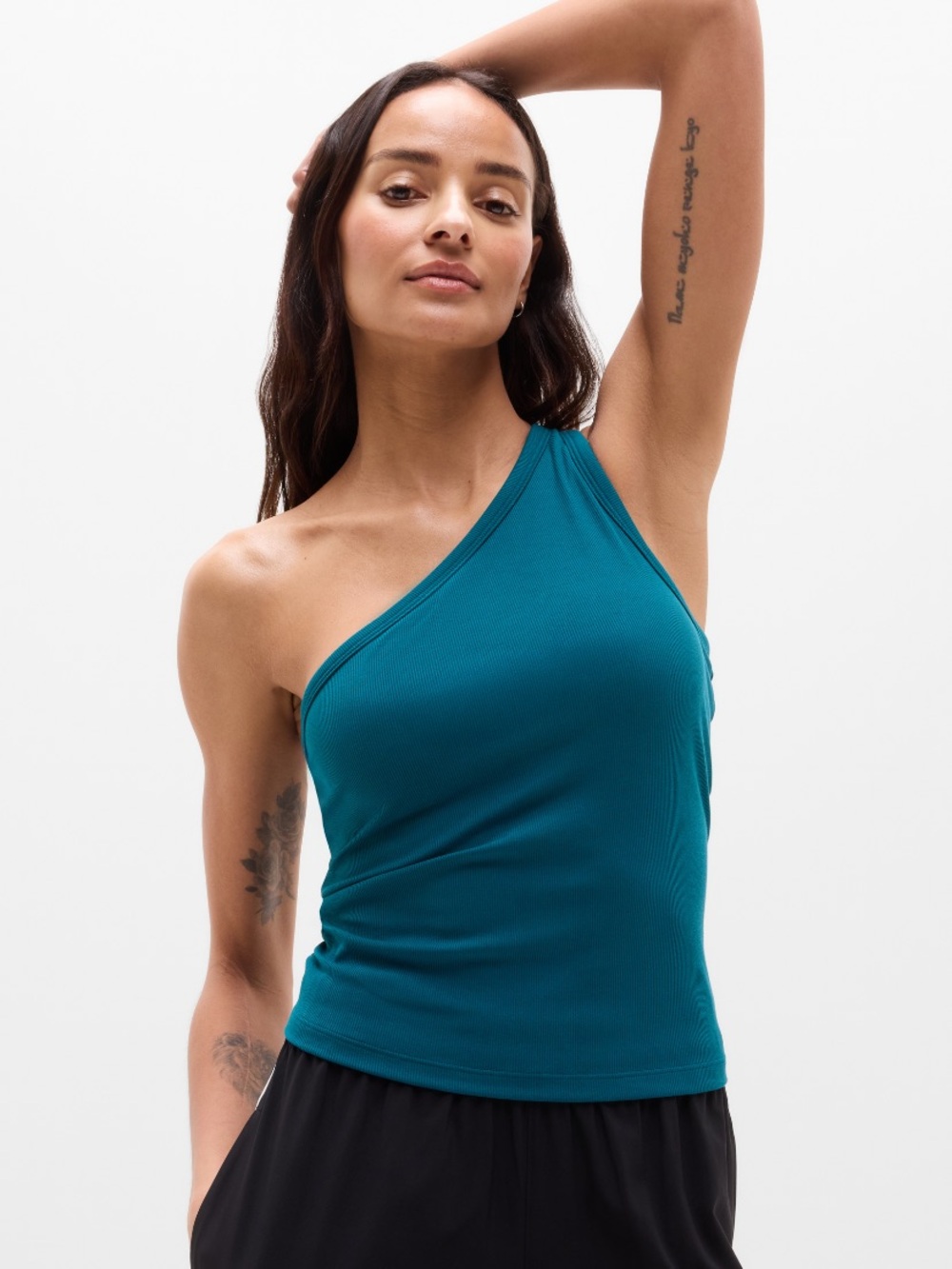 Athleta signature rib asym support top